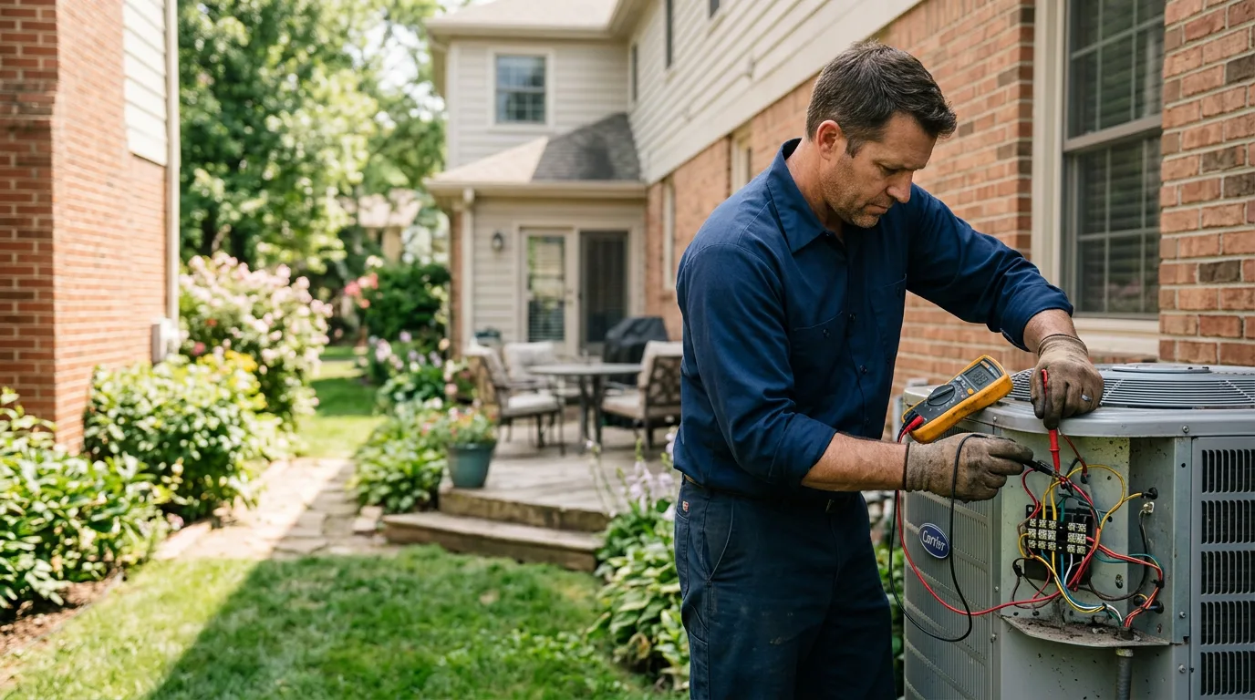 HVAC technician working near Tonawanda, NY
